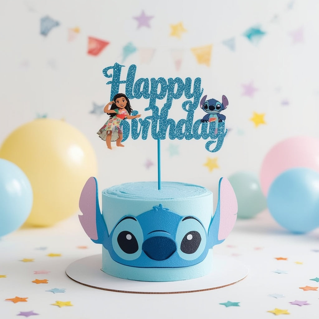topo de bolo lilo e stitch, topper de bolo lilo e stitch, decoração festa stitch, topper stitch personalizado, topo de bolo infantil personalizado, bolo lilo stitch, tema stitch aniversário, topper acrílico stitch, lembrancinha stitch festa, personagens stitch para festa