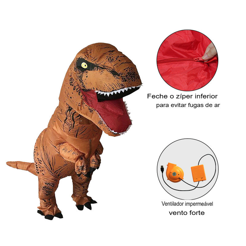 Fantasia T-Rex, Fantasia Inflável, Fantasia Infantil, Fantasia para Festa, Fantasia de Dinossauro, Fantasia Divertida, Fantasia para Adultos e Crianças, Fantasia para Foto de Festa, Fantasia de Dinossauro Inflável, Fantasia para Aniversário Infantil