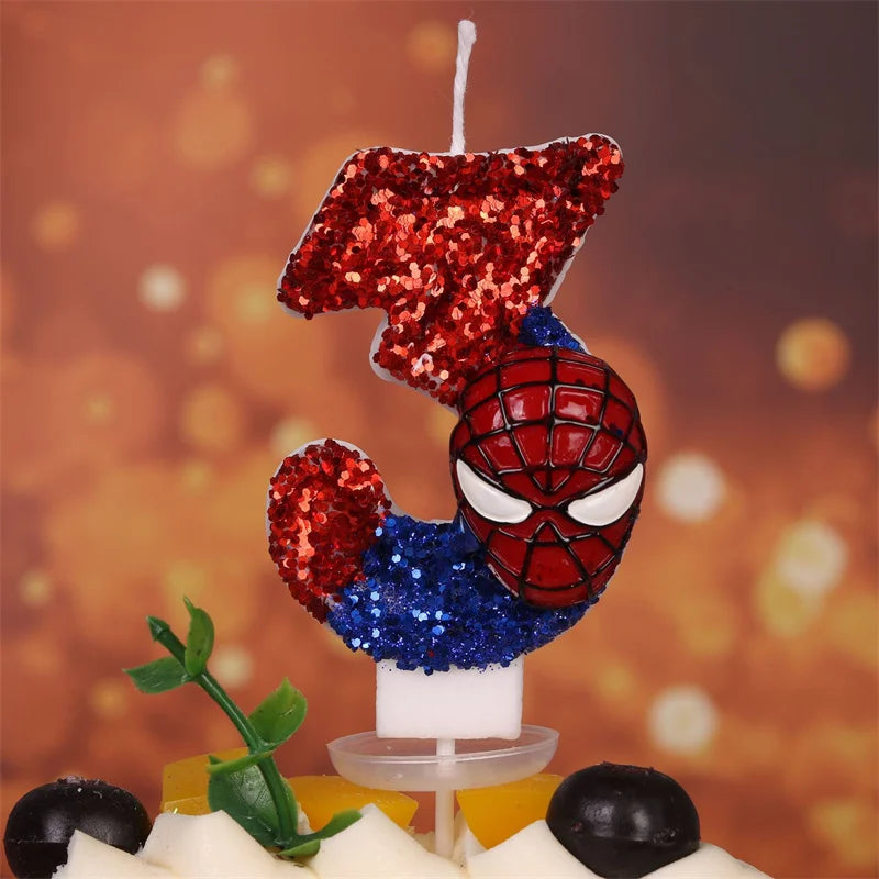 Vela de Aniversário Infantil Homem Aranha