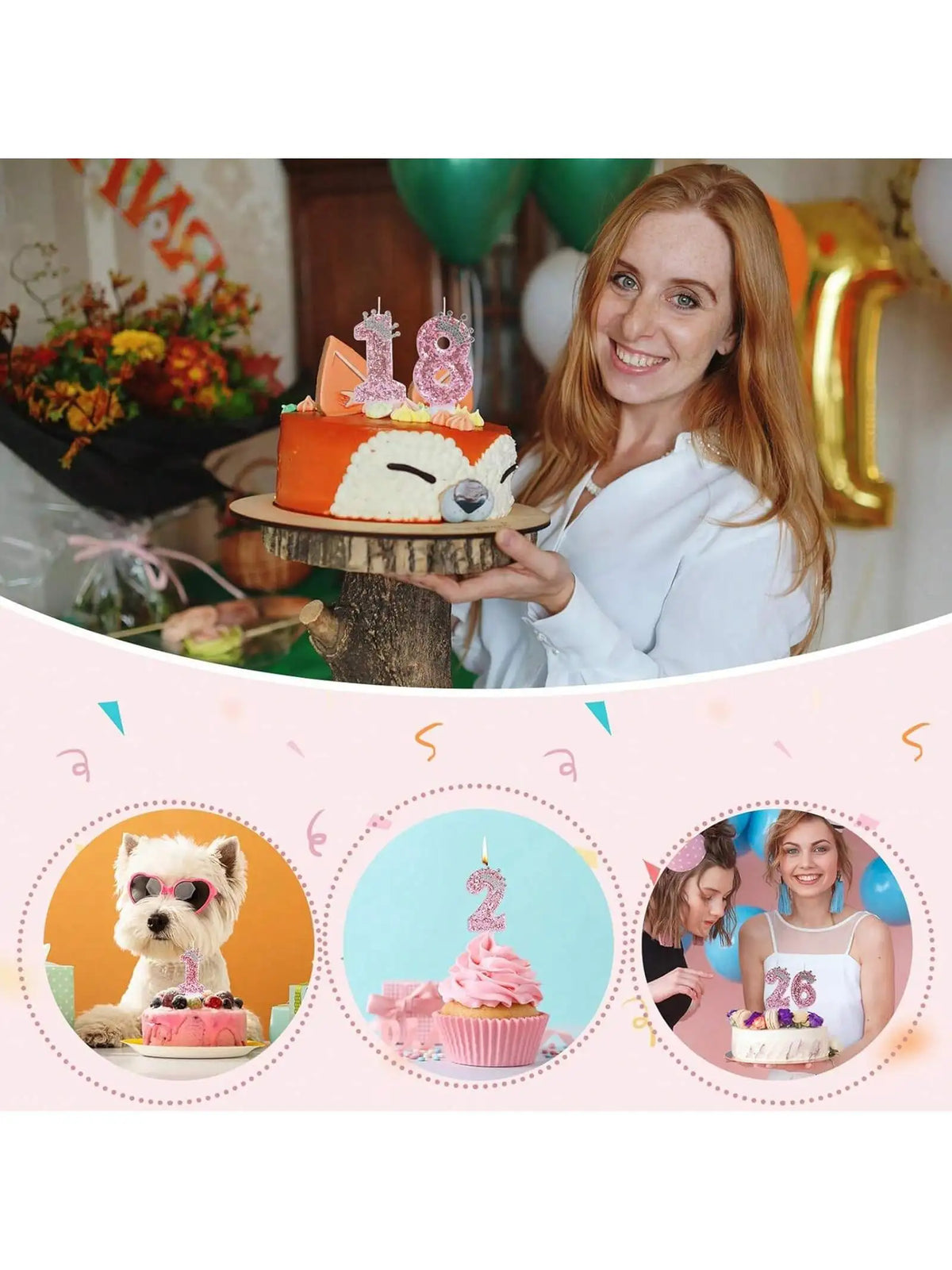Vela de Aniversário Infantil Princess