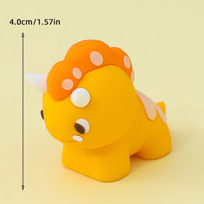 Topper de Bolo Dinossauro com Arco-Íris - Festa Infantil