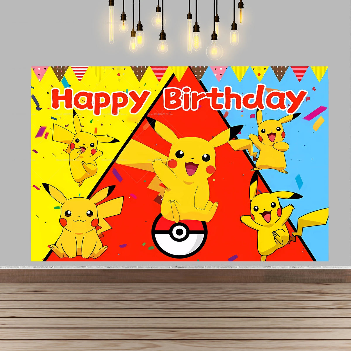 Painel de Aniversário Personalizado Pokemon
