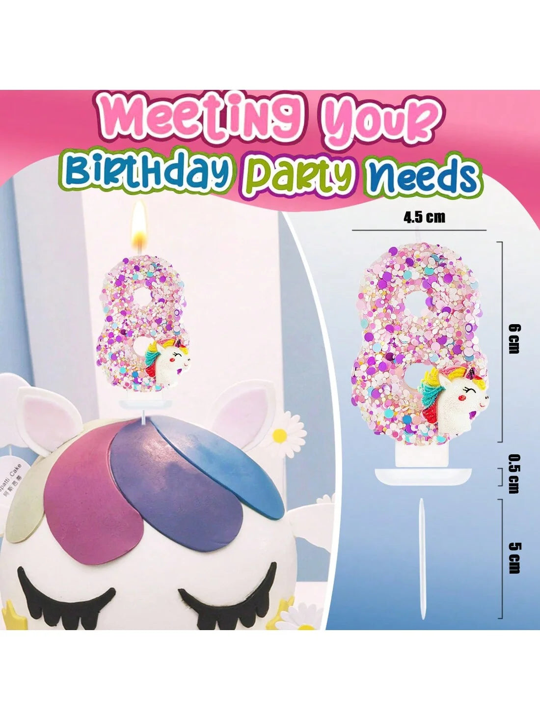 Vela de Aniversário Infantil Personalizada Poney