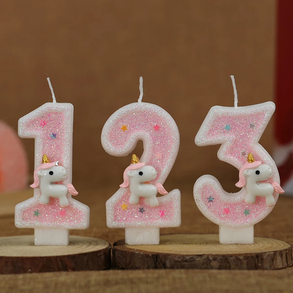Vela de Aniversário Infantil Personalizada Unicornio